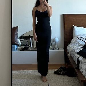 Meshki Sabine Backless Maxi Dress in Black